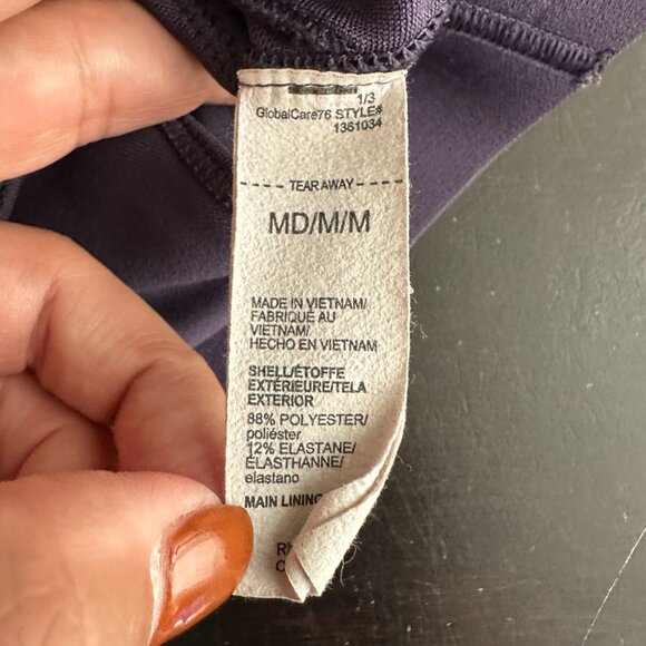 2/$24 Under Armour Crossback Mid Bra Deep Purple Medium #BAG7 - Picture 7 of 9